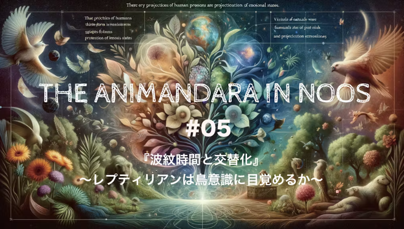 「波紋時間と交替化」―レプティリアンは鳥意識に目覚めるか―
